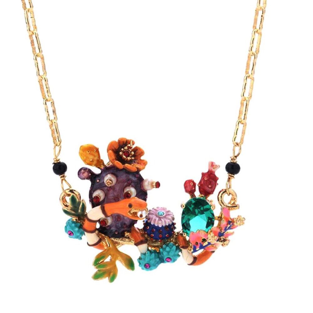 Les Nereides Cactus And Snake Necklace